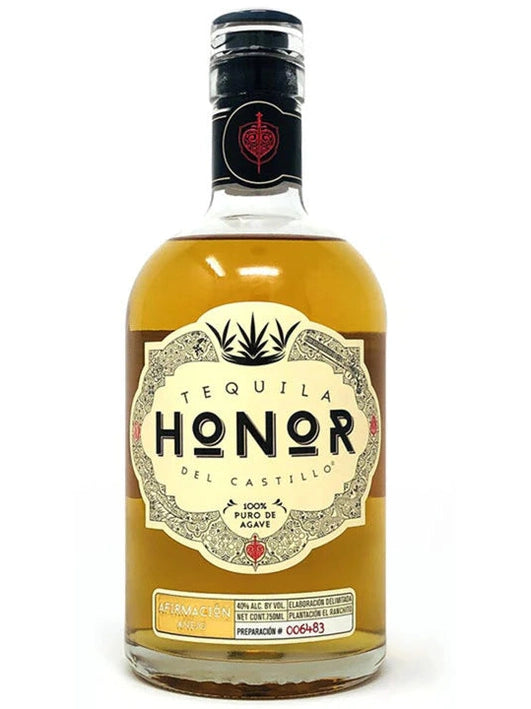 Tequila Honor del Castillo Afirmación Añejo 750ml Alc. 40% por vol.