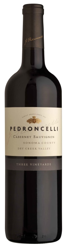 PEDRONCELLI CAB SAUVIGNONTHREE VINEYARD 750ml. 2018